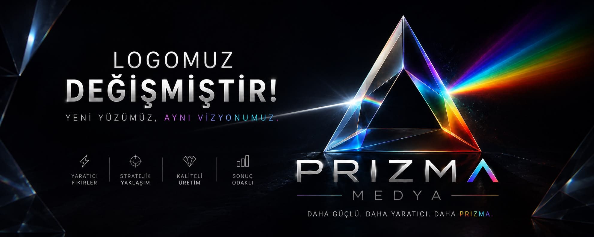 Prizma Medya logomuz değişmiştir duyurusu
